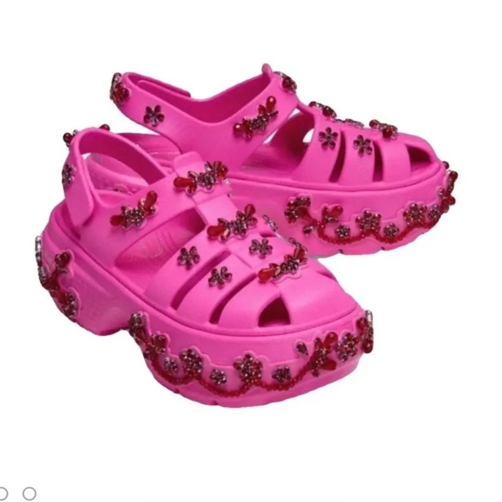 Simone Rocha Pink X Crocs sandals